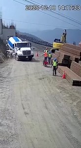 5.6M views · 3.3K reactions | Cement Truck Tips Over on Narrow...