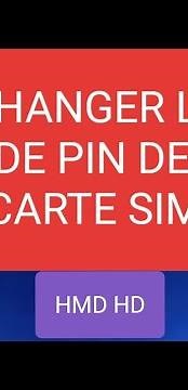 Comment changer code Pin de la carte Sim