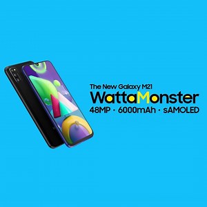 592K views · 12K reactions | Introducing the latest #SamsungM21 that’s loaded with a monstrous 6000mAh battery, brilliant 48MP Camera and a gorgeous 16.21cm (6.4”) sAMOLED FHD+ Infinity U Display. No doubt, it’s truly #WattaMonster! Sale starts 23rd March, 12 noon! Get notified: https://amzn.to/3b8PMX3 #GalaxyM21 | Samsung | Facebook