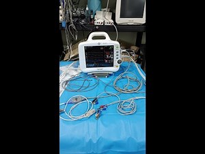 GE Dash 3000 with SpO2, NIBP, 3 lead ECG