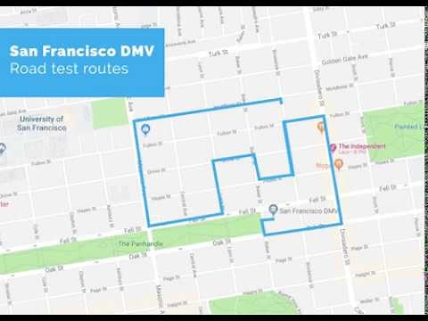 San Francisco DMV Road Test Route - powered by YoGov