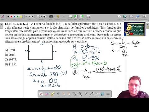 (UECE 2022.2 – 2ª Fase) As funções f: R - R definidas por f(x) = ax² + bx + c onde a, b, e c são