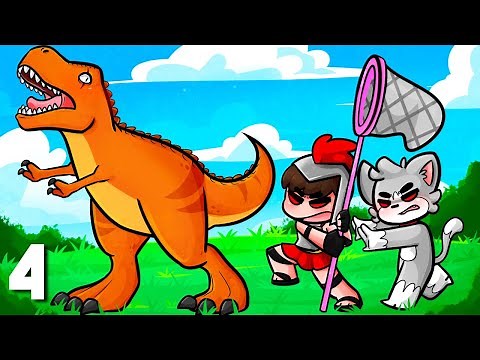 ¡CAZAMOS DINOSAURIOS PELIGROSOS! ⚠️😱 VICNIX EXTREMO #4 - MINECRAFT con INVICTOR