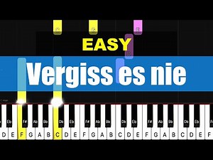 [Piano Tutorial] Vergiss es nie - EASY