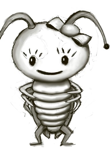 Hello-Cockroach - Draw a Cute Cockroach #timelapseart