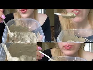 clay paste eating | wet clay eating | white clay eating