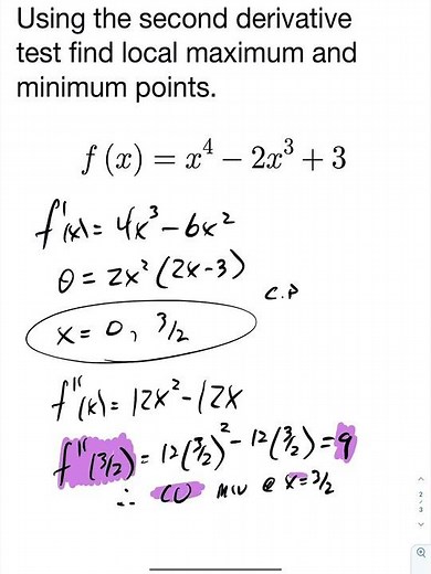 Second Derivative Test Fail - Example - Calculus