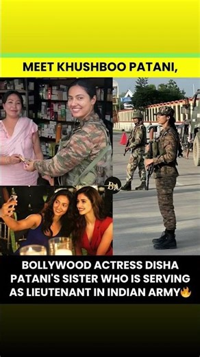 Former Indian Army officer Khushboo Patani, sister of