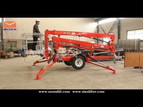 How to operate the towable cherry picker/articulated boom lift from MORN LIFT?