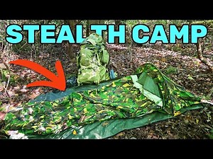 Stealth Camping In A Dutch Army Hooped Bivy | SOLO Overnighter In Cool Weather | Bushcraft Skills