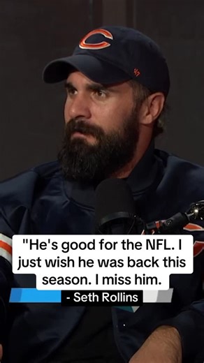 NFL on ESPN on Instagram: "WWE Superstar @wwerollins would give Cam Skattebo a new right leg to see him back this season "