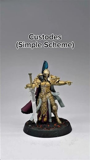 Warhammer Adeptus Custodes (Simple Paint Tutorial) #warhammer40k #miniature #painting #custodes