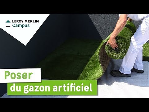 Comment poser du gazon synthétique ? Leroy Merlin