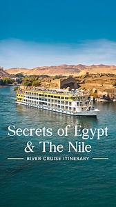 Experience history aboard our Egypt river cruise and land journey! As you glide along the Nile River, wake up to endless adventures, walk through ancient temples, and learn fascinating Egyptian history from your onboard Egyptologist. #EgyptTravel #NileRiver #Cairo #RiverCruise #AmaWaterways | AmaWaterways