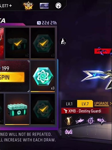 Me sale en el primer giro❤️👀 #freefire #xm8ff #freefireclips #garenafreefire #freefireshorts