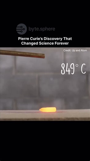 Bytes Sphere | Artificial Intelligence | Science on Instagram: "Did you know iron (Fe) loses its magnetism at 770 °C, known as the Curie Point? 🔥 Below this temperature, iron’s atoms align into magnetic domains, giving it strong ferromagnetic properties. But once heated above the threshold, thermal energy disrupts the alignment, transforming iron into a paramagnetic material. ⚡ This phenomenon, first described by Pierre Curie in 1895, explains why materials like iron, cobalt, and nickel stop be