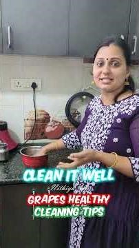 🍇Grapes Cleaning Hack | Easy & Useful Tips! #Grapes #fruits #cleaning #easytips #shorts #Tips #hacks