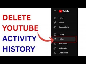 How To Delete YouTube Activity History | Clear YouTube Activity History