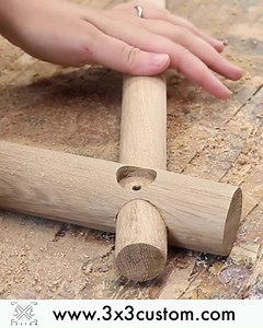 25K views · 140 reactions | I had a few bad ideas before I came up with this good idea… ha. Turns out making tenons on the end of a dowel is really simple and I’m totally going to do this again on future projects! | 3x3 Custom | Facebook