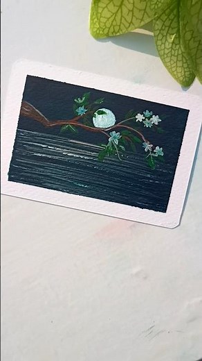 moon 🌝 painting 🖌️| #moonpainting #art #drawing #painting #shorts #artwork #acrylicpainting #paint