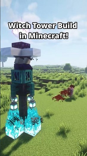 Witch Tower in Minecraft! 🧙‍♀️🌑 (はじまりの曲)