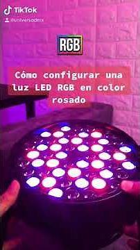 💗 Cómo configurar una luz LED en COLOR ROSADO | Rápido y Fácil⚡