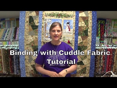 Binding with Cuddle Fabric Tutorial by www.junctionfabric.com