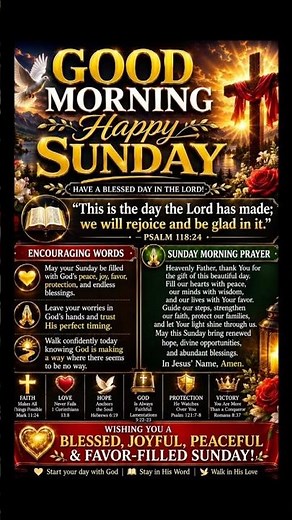 🔥 🔥 GOOD MORNING & HAPPY SUNDAY | Powerful Sunday Morning Prayer & Blessing 🙏☀️