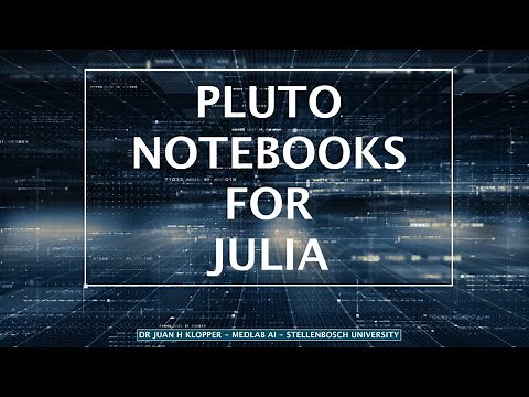 How to use Pluto notebooks and set Julia environments