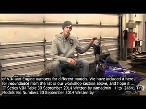 Yamaha snowmobile vin decoder the vehicle identification number, also referred to as the v