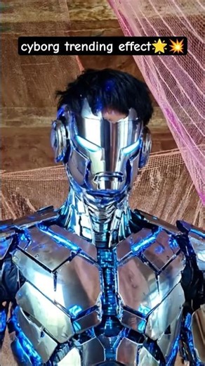 Cyborg Trending Effect 🤖⚡ | Amazing AI Transformation #shorts