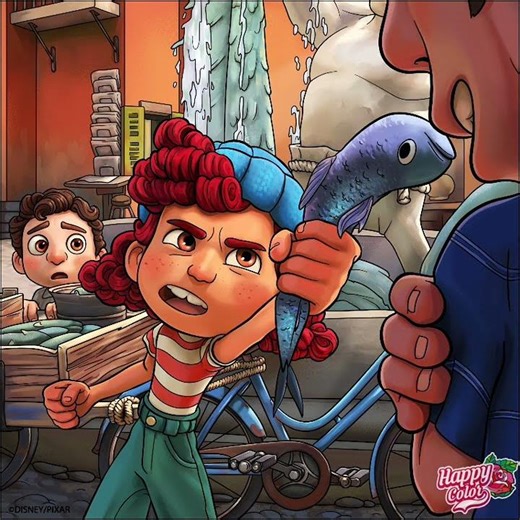 Disney's Luca Coloring Page 🎨