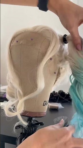 Wig Styling - Harley Quinn Hair Tutorial | Shonagh Scott #shorts