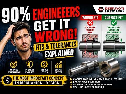 Why Mechanical Designs FAIL | Fits & Tolerances Explained (Real Engineering)