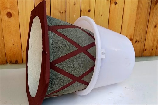 131K views · 3.7K reactions | How to Make a Cement Flower Pot garden at Home - DIY Ideas Beautiful Flower Pots | Craft Life | Facebook