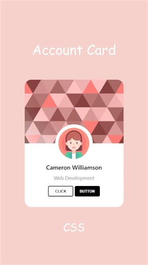 Modern Account Card UI 👤