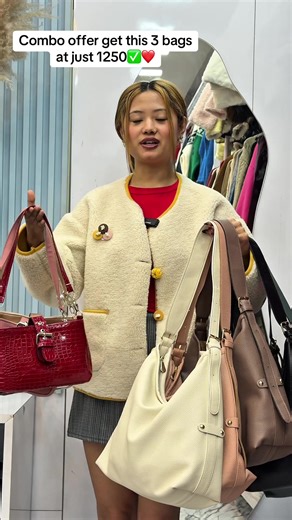 Combo Offer: 3 Leather Bags for Just 1250 in Nepal