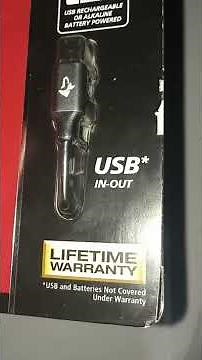 Husky 1200 Lumens Daul Power LED Rechargeable🔋 Focusing Flashlight 🔦 with USB-C Cable