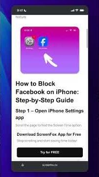 How to Block Facebook on iPhone