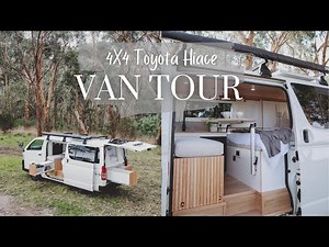 VAN TOUR: 4X4 TOYOTA HIACE | Take a look inside our newest tiny home on wheels!