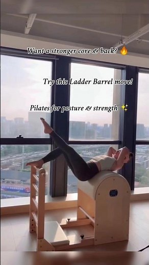 Ladder Barrel Pilates Flow | Strengthen Core & Back 💪 #pilates #motivation #reformerpilates