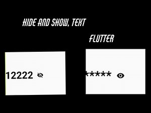 hide and show text flutter