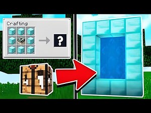 How to Make a Diamond Portal on Minecraft 🔷 TUTORIAL! (SECRET DIMENSION)