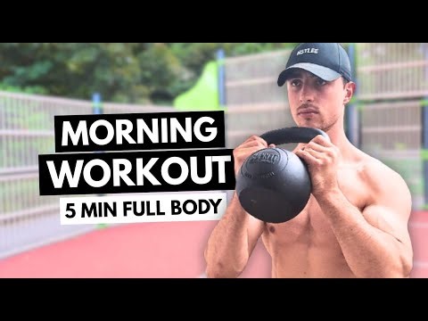 5 MINUTE MORNING KETTLEBELL WORKOUT | Full Body & One Kettlebell Only