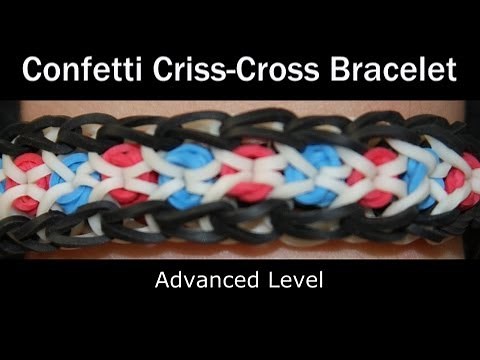 Rainbow Loom® Confetti Criss-Cross Bracelet