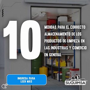 10 medidas para el almacenamiento de productos de limpieza