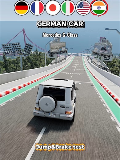 Car Jump and Brake Test in BeamNG.Drive