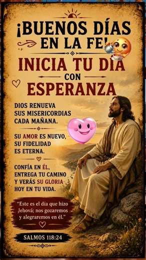 🌅 ¡Buenos días! Inicia tu día con esta poderosa promesa de Dios 🙏 #frases #biblia #orandojuntos