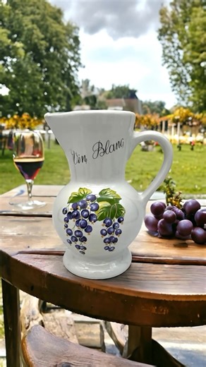 A beautifully simple piece with timeless French charm. This classic French porcelain wine pitcher is perfect for serving wine, water, or juice at the table, and looks just as lovely styled on open shelves or a dresser. Elegant, practical, and effortlessly French. ✔️ Authentic French porcelain ✔️ Versatile for everyday use or entertaining ✔️ Traditional, understated design ✔️ £18.99 ✔️ FREE UK postage A small piece that brings quiet French elegance to your home. 👉 website link in bio #allthingsf
