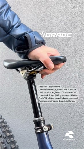 Change your bike’s saddle angle on the fly with the SwitchGrade.